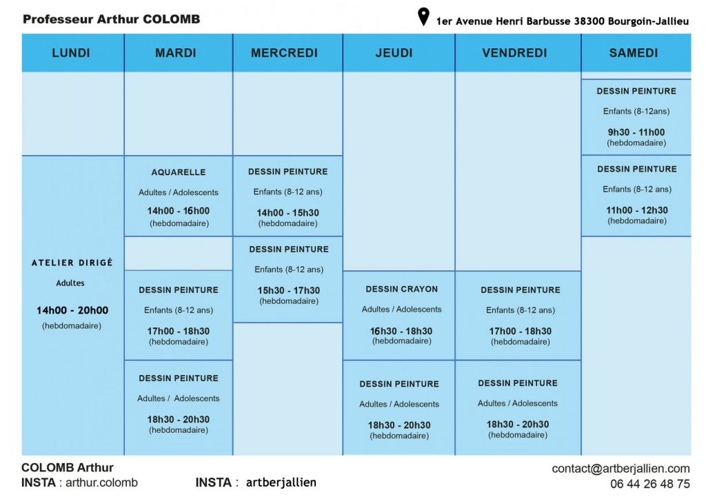 planning Arthur 2025-2026