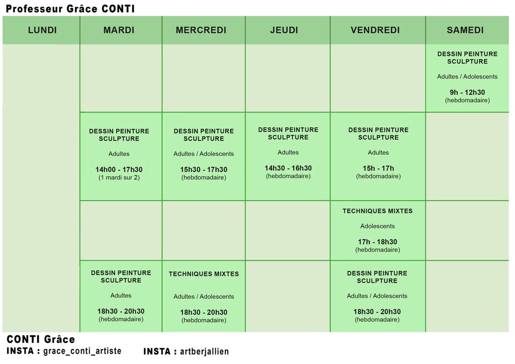 planning Grâce 2025-2026